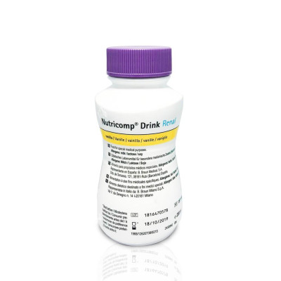 Sữa dinh dưỡng Nutricomp Drink Renal Vanilla 200ml (thùng 24 chai)