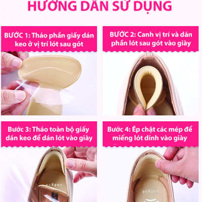 Combo 01 cặp lót giày nguyên bàn chân đa năng và 01 cặp lót giày bảo vệ gót chân 2 trong 1_buybox_BBPK11&09