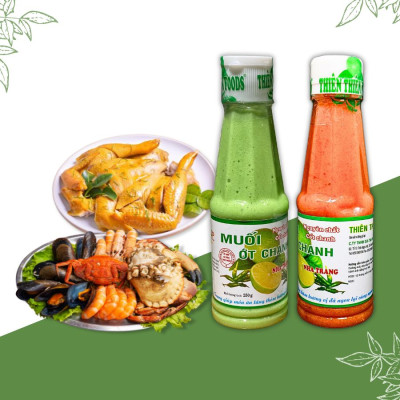 Muối Ớt Chanh Xanh 250g, Muối Chấm Hải Sản Nha Trang Thương Hiệu Thiên Thiên Food