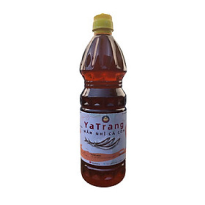 Nước mắm nguyên chất YaTrang 960ml - mắm nhỉ cá cơm than, ủ 2 năm, chai nhựa
