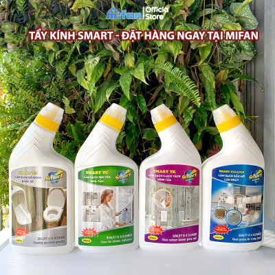 Tẩy Cặn Canxi Trên Kính SMART TK - Vệ Sinh Sạch Cặn Bám Lâu Ngày Vách Kính Nhà Tắm, Gương - MIFAN Phân Phối Chính Hãng