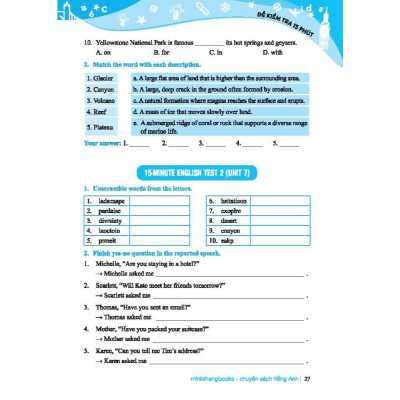 Sách - Global Success - Bộ Đề Kiểm Tra Định Kỳ 4 Kỹ Năng Tiếng Anh Lớp 9 - Có Đáp Án - Tập 2 - Minh Thắng