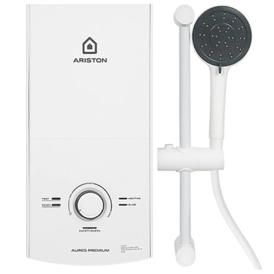 Máy nước nóng trực tiếp Ariston 4500W AURES PREMIUM 4.5P IVORY - Hàng Chính Hãng - Mới 100%