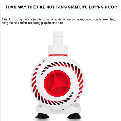 Máy bơm nước hồ cá cảnh BAOYU BY102 15W 1000L/H cao cấp, siêu bền, tiết kiệm điện. Bảo hành uy tín