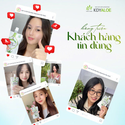 NƯỚC NHA ĐAM SÂM NGUYÊN CHẤT 100%  Hộp 5 gói Hỗ trợ tiêu hóa