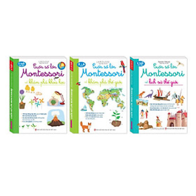 Sách - Cuốn Sổ Lớn Montessori - Combo 3 Cuốn - Bìa Mềm - Minh Thắng