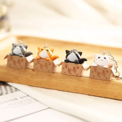 Móc Khóa Mèo Con Trong Hộp 3x2.5cm - HENRYSA