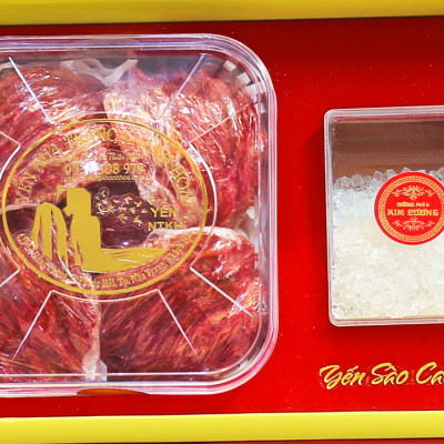 Hộp Quà Tổ Yến Sào Yến Hồng Huyết 100g Yến Nha Trang Khánh Hòa