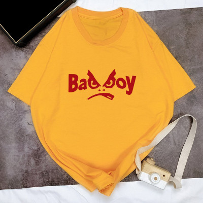 Áo Thun Nữ In Chữ Bad Boy