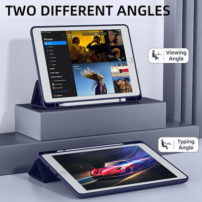 Bao da TPU cho iPad 10.2-inch Gen 7, Gen 8, Gen 9 Smart Case có khay đựng bút pencil – Hàng chính hãng