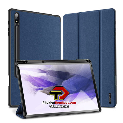 Bao da chống sốc cho Samsung Tab S8 Plus chính hãng Dux Ducis Domo (có khay đựng bút) - Hàng Nhập Khẩu 
