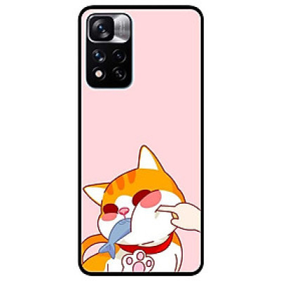 Ốp lưng dành cho Xiaomi Redmi Note 11 Pro 5G ( Bản Nội Địa ) mẫu Mèo Ăn Cá