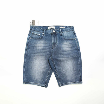 Quần Short Jeans Nam Cao Cấp HUNTER X-RAYS Form Slimfit Thun Màu Xanh S68