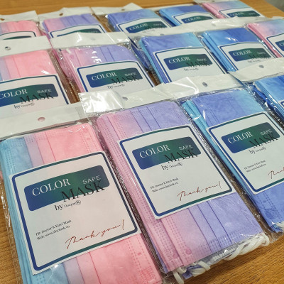 < 1 BỊCH 10 CÁI> Khẩu trang y tế NHIỀU MÀU - Color Mask Gradient - Chất vải Spunlace mềm mại - An tâm sử dụng