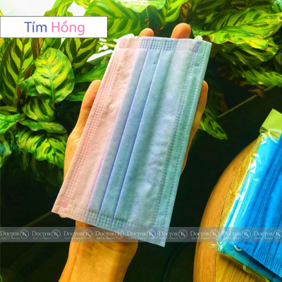 < 1 BỊCH 10 CÁI> Khẩu trang y tế NHIỀU MÀU - Color Mask Gradient - Chất vải Spunlace mềm mại - An tâm sử dụng
