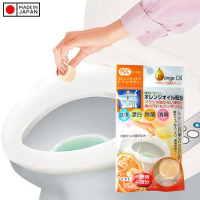 Set 04 tiên tẩy rửa diệt khuẩn, khử mùi bồn cầu hương cam Sanada Seiko 10g - Hàng nội địa Nhật Bản |#Made in Japan|