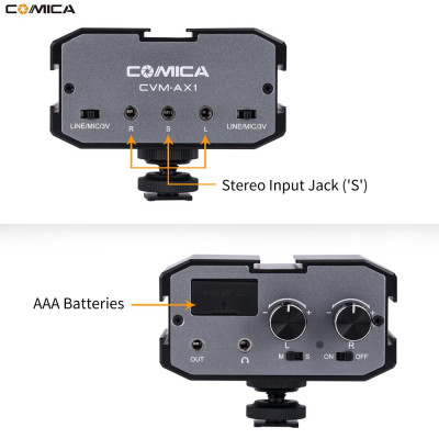 Bộ trộn micro cho máy ảnh Comica CVM-AX1 - Hàng chính hãng 