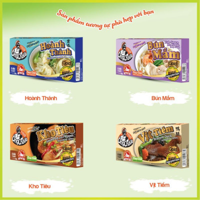 Combo 10 Hộp Viên Gia Vị Thịt Kho Tàu Ông Chà Và 126gr (Simmered Pork Seasoning Cubes)