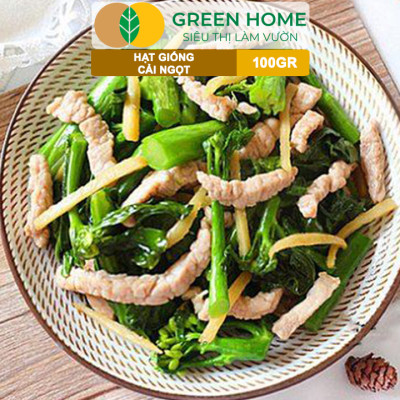 Hạt Giống Rau Cải Ngọt GreenHome, GÓI 100GR, Dễ Trồng, Nảy Mầm Cao, Thu Hoạch, Năng Suất R31
