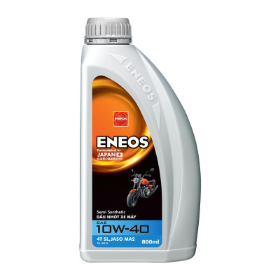 Dầu nhớt bán tổng hợp động cơ xe số, côn tay Eneos 10W40 EN-MA2-10W40 - Đạt chuẩn API SJ, Bôi trơn, làm mát, chống rỉ, làm sạch động cơ, kéo dài tuổi thọ động cơ, chịu nhiệt cao