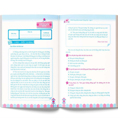 Sách - 50 Đề Tăng Điểm Nhanh Tiếng Việt Lớp 5 – Học Nhẹ Nhàng – Dễ Dàng Điểm Cao - MCBooks