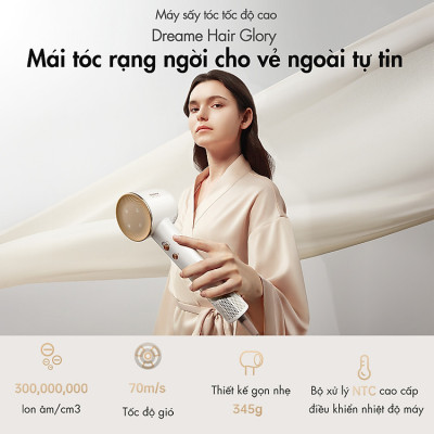 Máy Sấy Tóc Dreame Hair Glory AHD6A Bản Quốc Tế Bảo Hành 24 Tháng - Hàng Chính Hãng