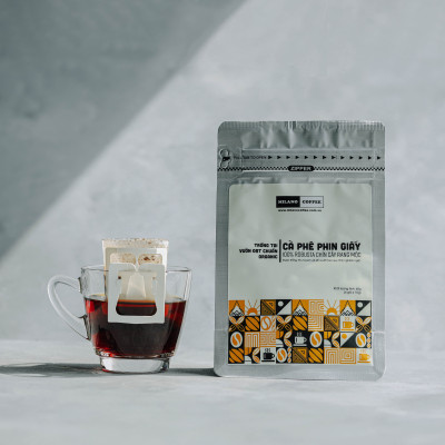 Cà phê phin giấy Robusta chín cây rang mộc Milano Coffee