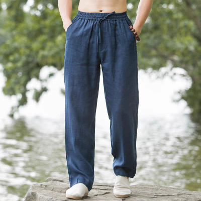 quần nam đũi linen đi biển