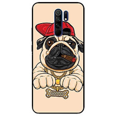 Ốp lưng dành cho Xiaomi Redmi 9 mẫu Pulldog Hiphop Nền Vàng