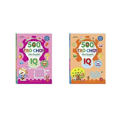 Sách - 500 Trò Chơi Rèn Luyện IQ Cho Trẻ 4 - 10 Tuổi - Khả Năng Phân Tích + Khả Năng Tập Trung - Combo 2 Cuốn - Minh Thắng