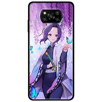 Ốp lưng dành cho Xiaomi Poco X3 mẫu Anime Cô Gái Shinobu Kimetsu Và Bướm