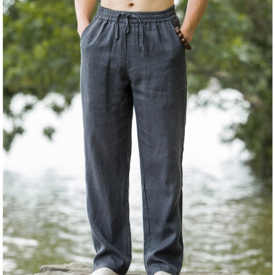 quần nam đũi linen đi biển