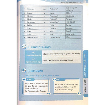 Sách - Global Success - Bài Tập Tiếng Anh Lớp 6 - Có Đáp Án - Tập 1 - Minh Thắng