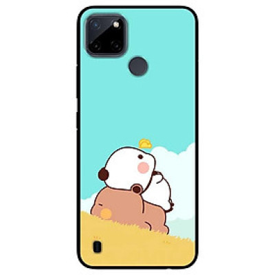 Ốp lưng dành cho Realme C21Y - Realme C25Y mẫu Đôi Gấu Ngắm Mây