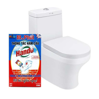 Bột thông tắc bồn cầu bể phốt xuất khẩu Hando 250Gr 