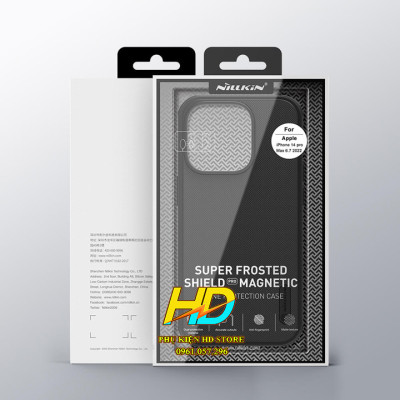 Ốp Lưng Dạng Sần Chống Sốc Dành Cho iPhone 14/ 14 Pro/ 14 Plus (14 Max) / 14 Pro Max Chính Hãng Nillkin SUPER FROSTED SHIELD PRO - Hàng Chính Hãng