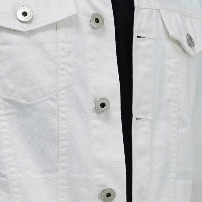 Áo Khoác Jeans Cao Cấp HUNTER X-RAYS Form Slim Cotton Màu Trắng K12