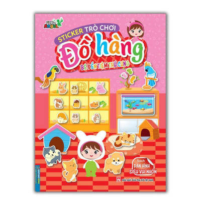 Sách - Sticker Trò Chơi Đồ Hàng Bé Đi Siêu Thị , Đến Tiệm Thú Cưng, Đi Mua Sắm, Trải Nghiệm ẩM Thực, Đi Cắm Trại - Combo 5 Cuốn - Minh Thắng