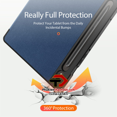 Bao Da Dux Ducis Chính Hãng Cho Samsung Galaxy Tab S10 FE, S10 FE Plus, S10 Plus và S10 Ultra – Chống Sốc, Tích Hợp Giá Đỡ, Tự Động Tắt/Mở Màn Hình, có ngăn đựng bút- Hàng Chính hãng