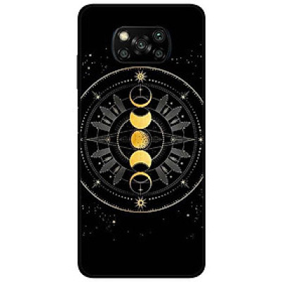 Ốp lưng dành cho Xiaomi Poco X3 mẫu Trăng Vàng Đen