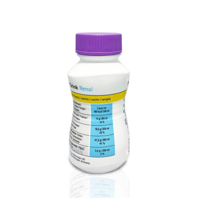 Sữa dinh dưỡng Nutricomp Drink Renal Vanilla 200ml (thùng 24 chai)