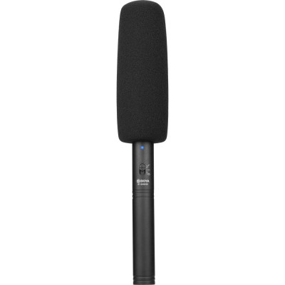 Micro Shotgun Cho Máy Ảnh, Máy Quay Boya BY-BM6060 , Chuyên Dụng Phỏng Vấn, Quay Phim, Ghi Hình Ngoài Trời, có bông lọc gió, micro định hướng, sử dụng pin tiểu AA - hàng chính hãng
