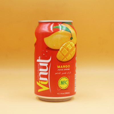 Lốc 6 Lon Nước Ép Xoài Vinut 330 ml 