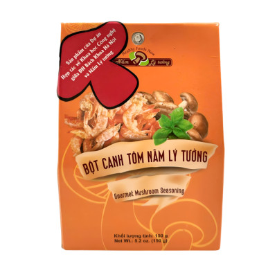 Bột Canh Tôm Nấm Lý Tưởng 150g, Gia Vị Tôm Nấm, Chiết Suất Từ Tôm Và Nấm Tự Nhiên Phù Hợp Các Món Ăn