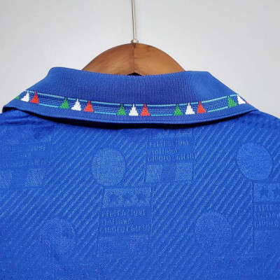 Áo Bóng Đá Retro Tuyển Ý 1994 - Sân Nhà bản cao cấp vải Cotton Polyester