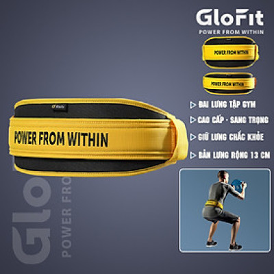 Đai Lưng Tập Gym Glofit-GFHY002. Đai Lưng Tập Thể Hình Cao Cấp (WEIGHT LIFTING BELT) -