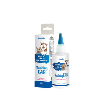 Vemedim Soothing Ear Nước Vệ Sinh Tai, Khử Mùi Hôi Tai cho Chó Meo - Chai 100ml