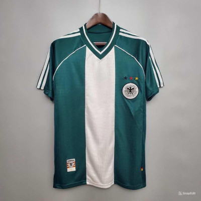 Áo Bóng Đá Retro Tuyển Đức 1998 - Sân Khách bản cao cấp vải Cotton Polyester