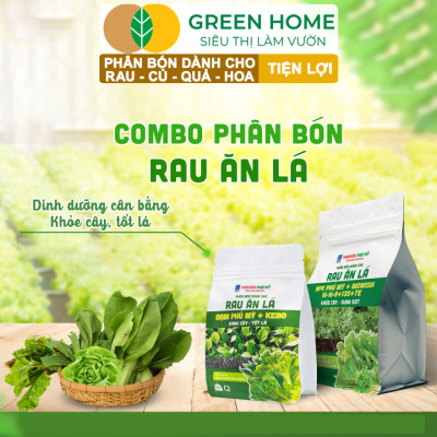 Phân Bón NPK Greenhome, Chuyên Rau Ăn Lá, Củ, Cây Ăn Trái, Hoa, Dinh Dưỡng Cân Đối, Chắc Rễ, Khoẻ Cây, Bông To, Sai Quả