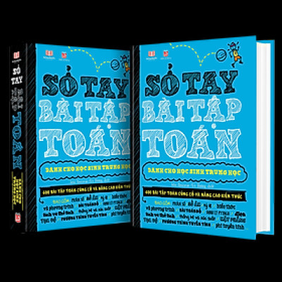 Sách Toán Học - Sổ Tay Bài Tập Toán ( Tiếng Việt ) - Á Châu Books, Bìa cứng in màu - Nâng Cao Kiến Thức Toán Học Từ Lớp 4 Đến lớp 9